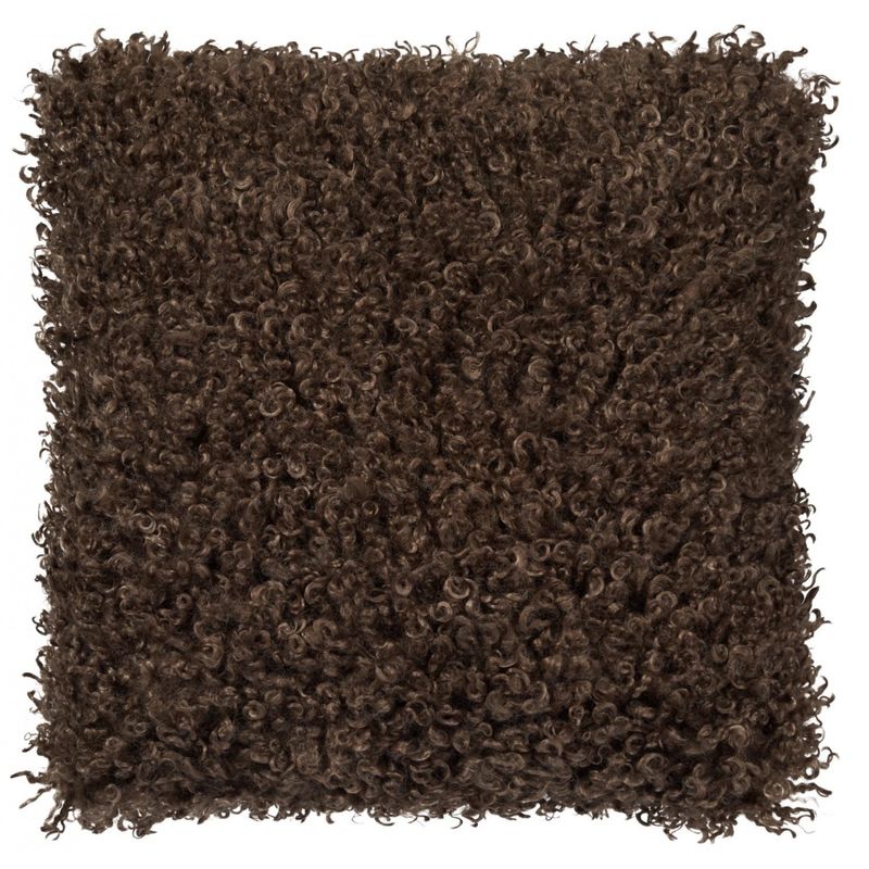 Skinnwille PUTE m/fyll Wooly Brown 45x45cm
