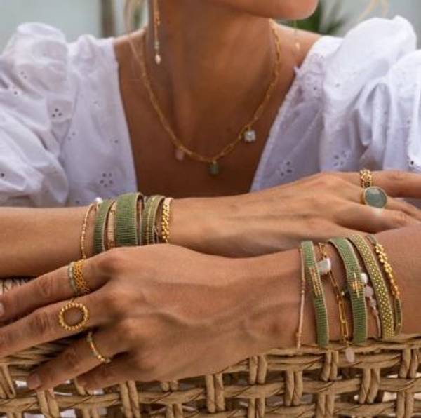 Hovedbilde Ibu Jewels ARMBÅND Gold Bar ...