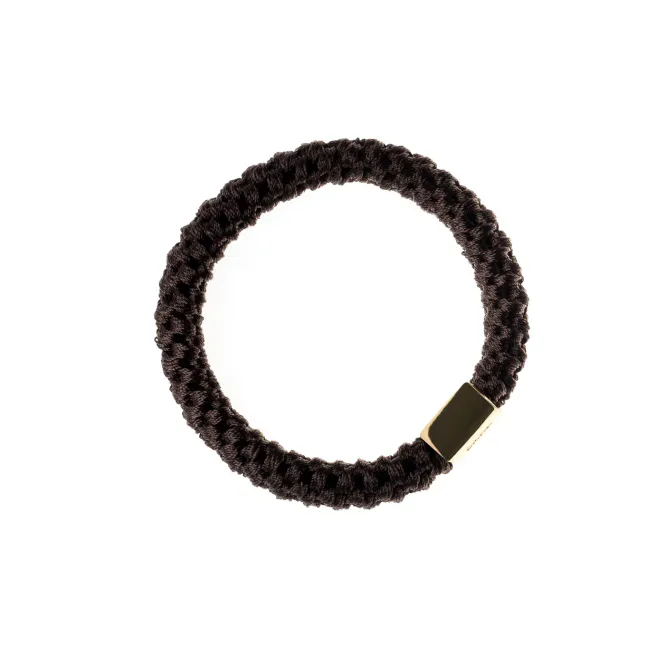 Hovedbilde Dark FAT HAIR TIE W/GOLD ...