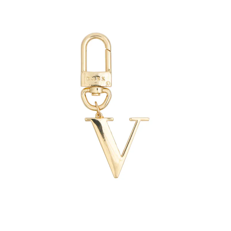 Dark METAL LETTER BAG CHARM