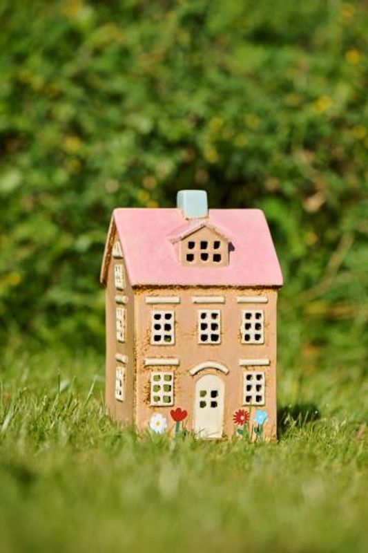 IB Laursen LYSHUS Nyhavn Beige m/blomster