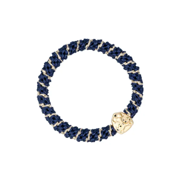 Hovedbilde Dark FAT HAIR TIE W/GOLD NAVY ...