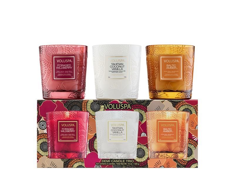 Voluspa Icons Demi Candle trio 3x142g