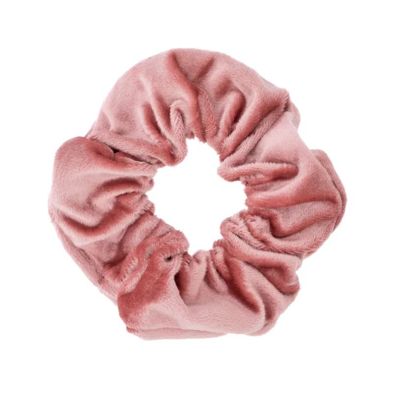 Dark VELVET SCRUNCHIE SPARKLED ROSE 