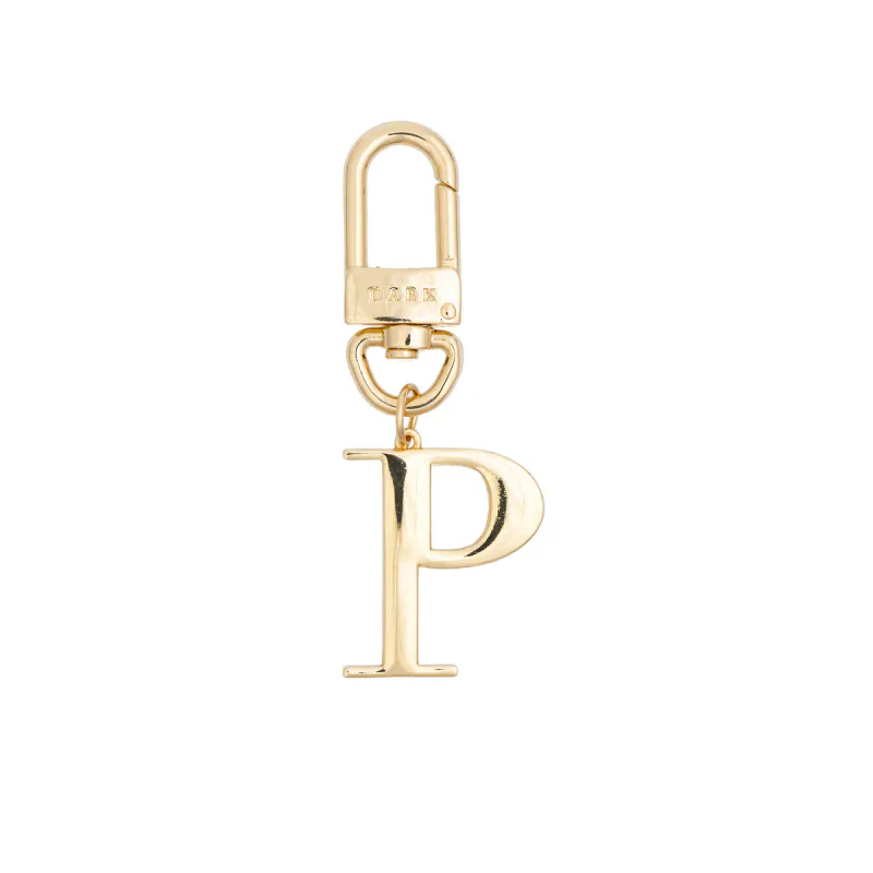 Dark METAL LETTER BAG CHARM
