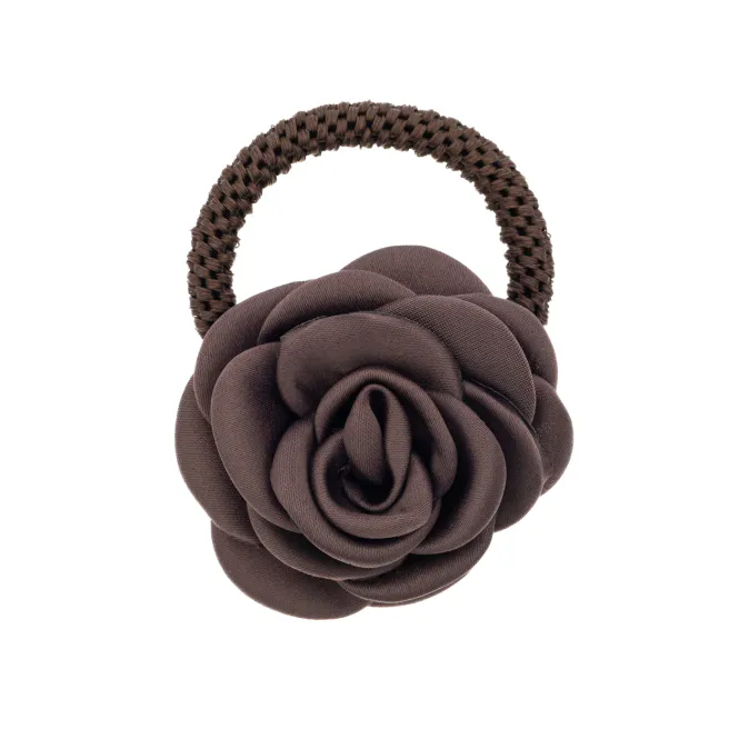 Hovedbilde Dark SATIN ROSE HAIR TIE ...