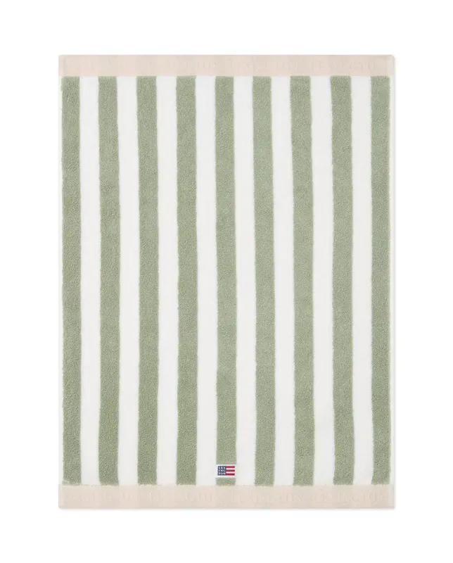 Lexington HÅNDKLE 30x50 Blokkstriper Grønn/Hvit