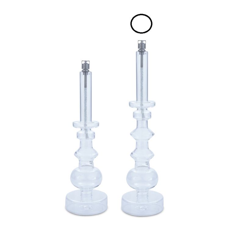 Peri Living OLJELAMPE L Candleholder Clear